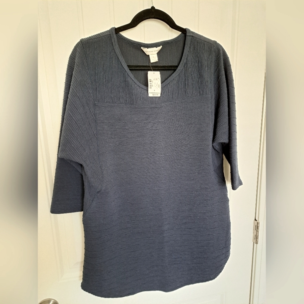 Christopher and Banks Women's Navy Tunic Top Size M NWT